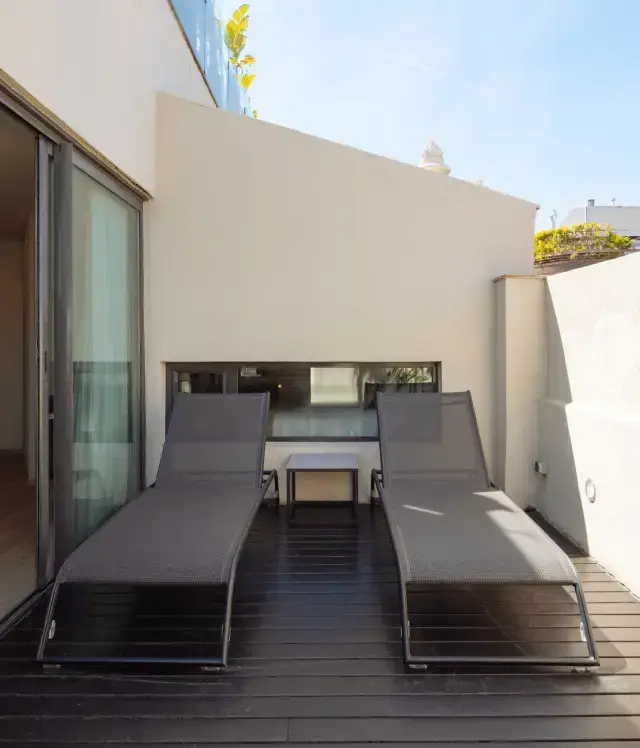 The terrace, an authentic urban oasis